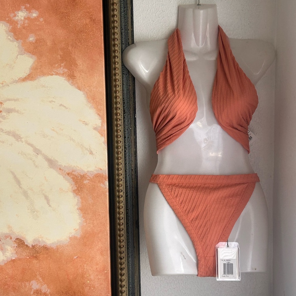 Fella Halter Top Bikini in Dusty